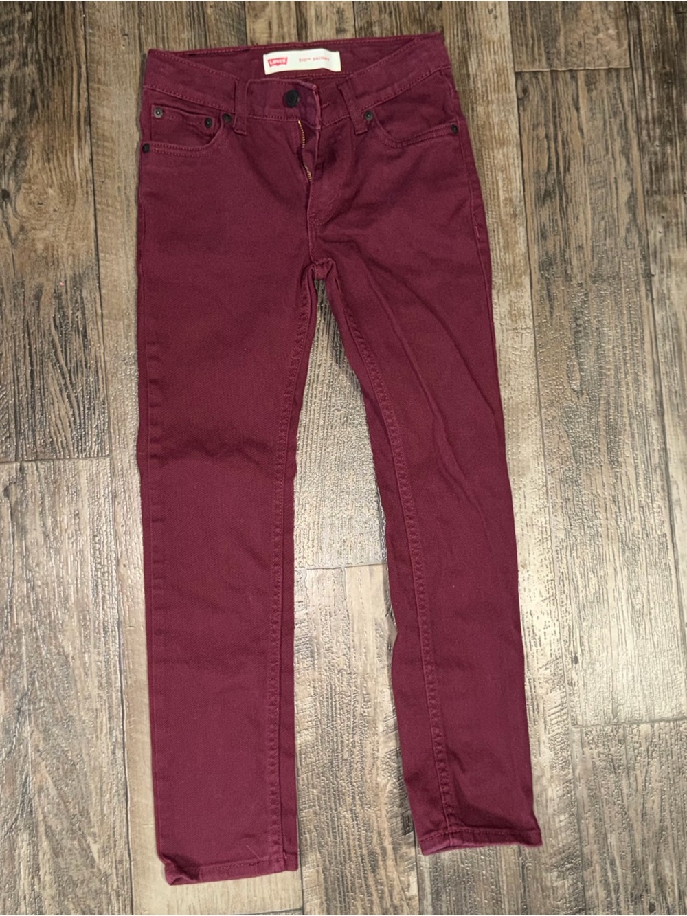 Levi's Kids Maroon Skinny Jeans